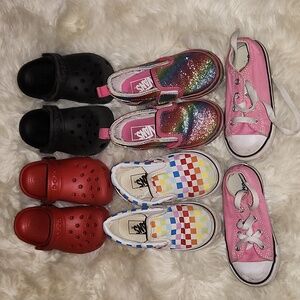 Shoes Bundle (Converse, Van's, Crocs) 5 pairs